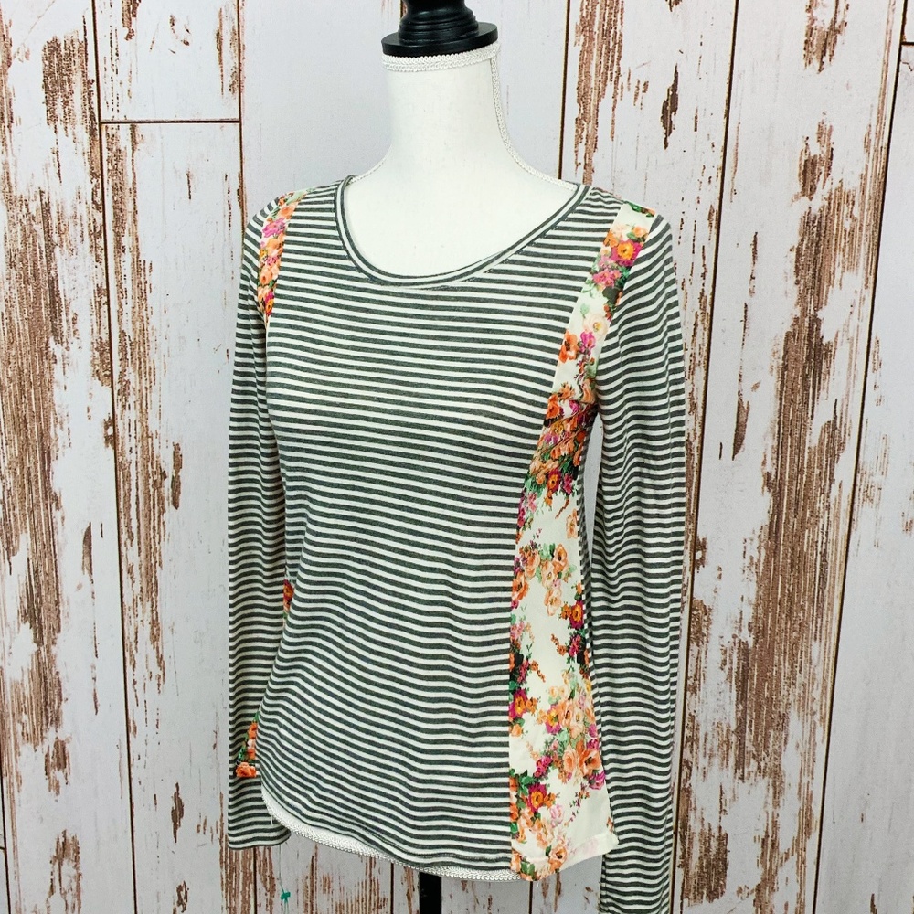 Potter's Pot Anthropologie Mixed Print Shirt